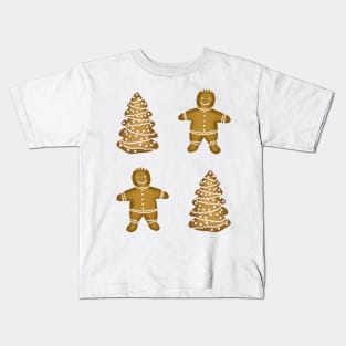 Gingerbread boys and trees Kids T-Shirt